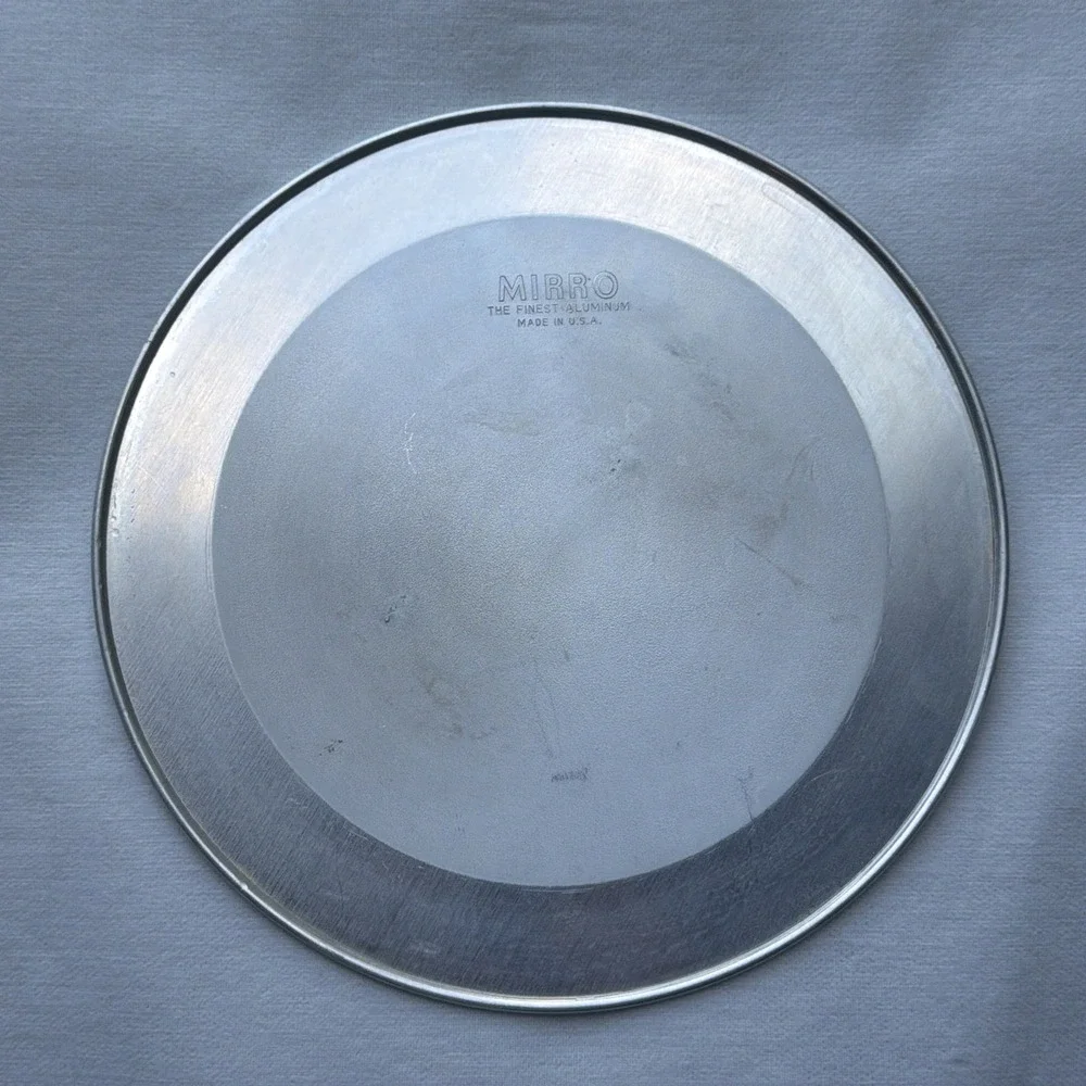 Vintage Mirro Aluminum ROUND 3-PIECE ANGEL FOOD CAKE PAN, BUNDT PAN 9